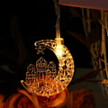 Miniatyrbilde 1 av 2: Eid LED-stjerne-månelys-streng Mubarak Ramadan-dekorasjon for hjemmet Ramadan-fest EID-lyktdekorasjon