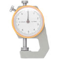 Miniatyrbild 2 av 7: Tjockleksmätare Tester Urtavla Platt Huvud Vegetabiliskt Garvat Läder DIY Mätverktyg 0-10mm
