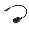 Miniatyrbillede 4 af 5: Konverteradapterkabel 3,5 mm han-lyd AUX-stik til USB 2.0 type A hun OTG