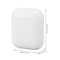 Miniatyrbilde 6 av 8: Trådløs laderetui erstatning ladetaske med Bluetooth-paring synkroniseringsknapp for IOS Earbuds 1 2 generasjon