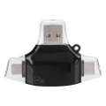 Miniatyrbillede 2 af 2: Multifunktionel fire-i-én hukommelseskortkamera OTG-kortlæser til IOS mobiltelefon sort