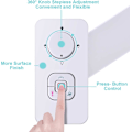 Miniatyrbild 3 av 5: Bidet-fäste, icke-elektrisk kallvatten-bidettoalettfäste med tryckkontroller, infällbara självrengörande dubbla munstycken för frontal &
