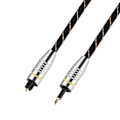 Miniatyrbild 3 av 5: Toslink till Mini Plug 3,5 mm optisk fiber digital ljudkabel SPDIF guldpläterad kontakt 2m