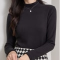 Miniatyrbilde 5 av 5: Kvinners Turtleneck Langærmet Skjorter Høst Mote Basic Lag