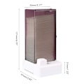 Miniatyrbillede 2 af 5: Automatisk bomuldsrondel dispenser tryk ud makeup bomuld  holder dispenser kosmetisk bomuldsrondel arrangør