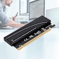 Miniatyrbilde 4 av 5: NVME M.2 til PCIE3.0 utvidelsesadapter Riser-kort med Silica Gel kjøleplater (svart)