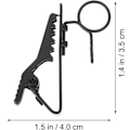 Miniatyrbild 2 av 5: Lavalier Mikrofon Clip Sortiment, Metall Slipsnålar Med Bakgrundsljudsreducerande Skumskydd, Andningsbar Svamp Och Hållbara Plast Trådklämmor