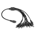 Miniatyrbillede 1 af 5: DC 12V 1 Hun til 8 Han Strømforsyning Splitter Kabel Adapter Konverter til CCTV Kamera