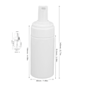 Miniatyrbilde 4 av 5: 100 ml tom vakuumemulsjonsflaske i plastskum med pumpe for mousse, reisekosmetikkbeholder