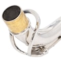 Miniatyrbillede 4 af 8: Altsaxofon Hals Bøjning 24.5mm Sax Del Instrument Tilbehør til Udskiftning Sølv