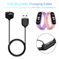 Miniatyrbilde 7 av 8: Lader erstatning for Xiaomi Mi Band 5 6 7 NFC Smartwatch USB magnetisk ladekabel for Amazfit Band 5 3.3ft svart