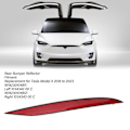 Miniatyrbillede 4 af 5: Bagkofanger Reflektor Rød Kofanger Hale Side Reflektor Panel Udskiftning til Tesla Model X 2018 til 2023