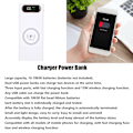 Pikkukuva 7 / 8: L16 DIY Power Bank 18650 Akku Kotelo Nopea Lataus 22.5W ja 15W Langaton Lataus Power Bank 2 USB Lähtöporttia LCD Näyttö Valkoinen