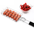 Miniatyrbild 2 av 8: Högkvalitativt Material, Perfekt För Utomhusäventyr, Portabel Grillkorg Erbjuder Generös Matlagningsyta, Rostfritt Stål Korvställ Säkerställer