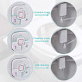 Miniatyrbild 4 av 5: Bidet-fäste, icke-elektrisk kallvatten-bidettoalettfäste med tryckkontroller, infällbara självrengörande dubbla munstycken för frontal &