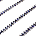 Miniatyrbild 3 av 8: Strass Klo Kedja Glänsande Klippbar Strass Pärlkedja Trim för DIY Hantverk Kläder Dekoration Sömnad 1 Yard Royalblå