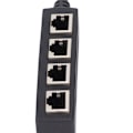 Miniatyrbilde 7 av 8: RJ45 Splitter Adapter 1 til 4 Port Jevn Overføring Utmerket Tilkobling Nettverkskabel Adapter