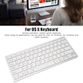 Miniatyrbilde 8 av 8: Trådløst tastatur Mini 78 taster Ultra tynt bærbart hvitt datamaskintastatur for Android for OS X for IOS for WindowsJapanese