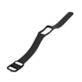 Miniatyrbillede 3 af 5: Et stykke silikone-urrem i ensfarvet til Samsung galaxy fit-e SM-R375 (sort)
