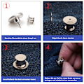 Miniatyrbild 3 av 5: Förpackning med 10 jeansknappar utan sömnad, 17 mm knappnålar, byxknappspännare Color:Style2