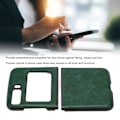 Miniatyrbillede 6 af 8: Beskyttende etui med litchi-mønster, ridsefast telefoncover til Moto Razr 2022 foldbar mobiltelefon, grøn