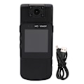Miniatyrbillede 2 af 8: Mini Body Camera 1080P Infrarød Nattesyn Bevægelsesdetektering 180 Graders Rotationslinse 1,54 tommer Display Body Worn Camera