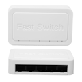 Pikkukuva 5 / 5: 5-porttinen Ethernet-kytkin 10/100Mbps RJ45-portit 4KV-ylijännitesuoja Nopea Ethernet-kytkin Työpöydän Ethernet-jakaja 100-240V