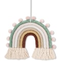 Miniatyrbild 1 av 7: Regnbågsväggdekoration handvävd tofsgardin makramé regnbågsdekoration konstdekoration barnrumsregnbågshänge väggdekoration regnbåge