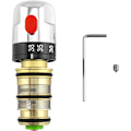 Miniatyrbilde 1 av 5: Termostatisk blandebatteri, termostatisk dusjbatteri, messing dusjbatteri patron