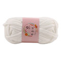 Miniatyrbild 2 av 2: DIY Hand Craft Weaving Solid Color Bag Handbag Carpet Soft Knitting Yarn (Vit)