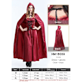 Miniatyrbild 1 av 4: Kvinnors Halloween prinsessklänningar karneval bal klänning cosplay Elsa drottning vit snöprinsessklänning dam födelsedagspresent XXL HM18009