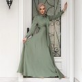 Miniatyrbild 4 av 5: Abaya Kvinnor Kläder Big Hem Satin Lyx Silke Robes För Damer Traditionella Festival Kläder Islamiska Kläder
