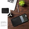 Miniatyrbild 3 av 5: Smartphones Telefonväska Självhäftande Stick Plånbok Sublimation Telefonplånbok Telefon Bakväska Black 8.8X6.5X0.3CM