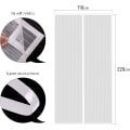 Miniatyrbild 4 av 6: MYCARBON Myggnät Dörr Magnetiskt Flugnät Anti-myggor Insektsnät Dörr( Vit) 80X210CM
