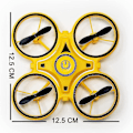 Miniatyrbild 5 av 5: Mini drone för barn, gestkontroll drone, handmanövrerade drönare med sensor inomhus drone för barn, liten Rc Quadcopter, 360 flips, med ledljus null none