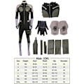 Miniatyrbild 1 av 4: Kaiju nr 8 SOSHIRO HOSHINA Ashiro Mina Cosplay Kostym Jumpsuit Handskar Outfits Vuxna Kvinnor Män Jackor Halloween Karneval Dräkt EU Size 47 SOSHIRO HOSHINA