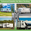 Miniatyrbild 6 av 6: RVPNR RV Hjulklossstabilisator,Camper X Chocks Hjulstabilisator, Heavy Duty Hjulklossar för släpvagnar (2 paket) med insexhylsa, råtta Silvery