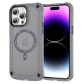 Miniatyrbild 1 av 5: Magsafe- case kompatibelt med Iphone 15 Pro Max, genomskinligt hårt Pc- cover Mjuk Tpu Bumper Matt Military Anti-dropp- cover Black For iPhone 15 Pro Max