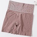 Miniatyrbild 1 av 4: Sömlösa shorts med hög midja Kvinnor Hip Push Up Shorts Säkerhetsbyxor Fitness Boxer Trosa Magkontroll Underkläder Kalsonger Z M style2 bean paste