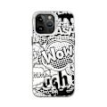 Miniatyrbild 1 av 5: Tecknad Frostat Dubbellager Färg Silver Phone Case Iphone 15 Case Case Stil K Vit Ypmd0864