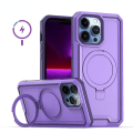Miniatyrbild 1 av 5: Magsafe Heavy Duty Drop Protection Fodral För Iphone 15 Pro Max 15 Ultra Med Stativ Purple
