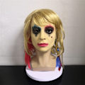 Miniatyrbild 1 av 4: Diverse Clownmask Halloween Skräck Ond Clowns Huvudöverdrag Kostymfest Film Cosplay Joker Mask Läskig Djävul Leende Clownsmask Female Clown