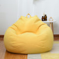 Miniatyrbild 1 av 5: Endast Bean Bag Ny design Extra Stor Bean Bag Stolar Soffa Cover Inomhus Lazy Lounger För Vuxna Barn Hotsale! Yellow 100 * 120cm