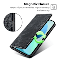 Miniatyrbild 4 av 5: Texturerat cover för Xiaomi Redmi Note 12 Turbo / Poco F5 5g Rfid blockerande plånbok Magnetisk läder Flip Stand Case Black