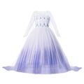 Miniatyrbild 2 av 4: Disney Princessklänning 2024 Flickor Elsa Anna Mirabel Rapunzel Kostym Barn Kalas Kläder Halloween Cosplay Encanto Frozen Anna Dress C 2-3T (100)