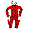 Miniatyrbild 1 av 4: 2024 Jul Barnkläder Karneval Barnkläder Karneval Halloween Födelsedagsfest Barnkläder Nyckelpiga L  120-130cm 3pcs