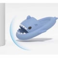 Miniatyrbild 2 av 3: Shark Tofflor Halkfria duschtofflor Badrumstofflor Mjuka sommarsandaler för flickor och pojkar Nyhet blue 28 29