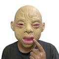 Miniatyrbild 3 av 4: Latexmask för Halloween 2024 - Parodimask för Scenspel & Cosplay - Leende Exorcist, Gråtande Bebisdemon, Häxa, Pirat, Clown 07