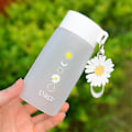 Miniatyrbild 1 av 4: Daisy Plast Cup, Anti-dropp vattenkopp utomhuskopp, 480 ml Creative Frosted vattenflaska style-2