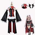 Miniatyrbild 2 av 4: Krul Tepes Cosplay Kostym Anime Seraph of The End Owari No Seraph Krul Tepes Cosplay Peruk Häxa Vampyr Klänning Halloween Kläder S Only Costume